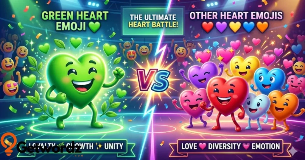 Green Heart Emoji Vs Other Heart Emojis