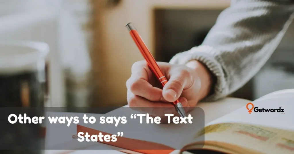 The Text States