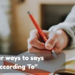 According To