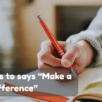 Make a Difference