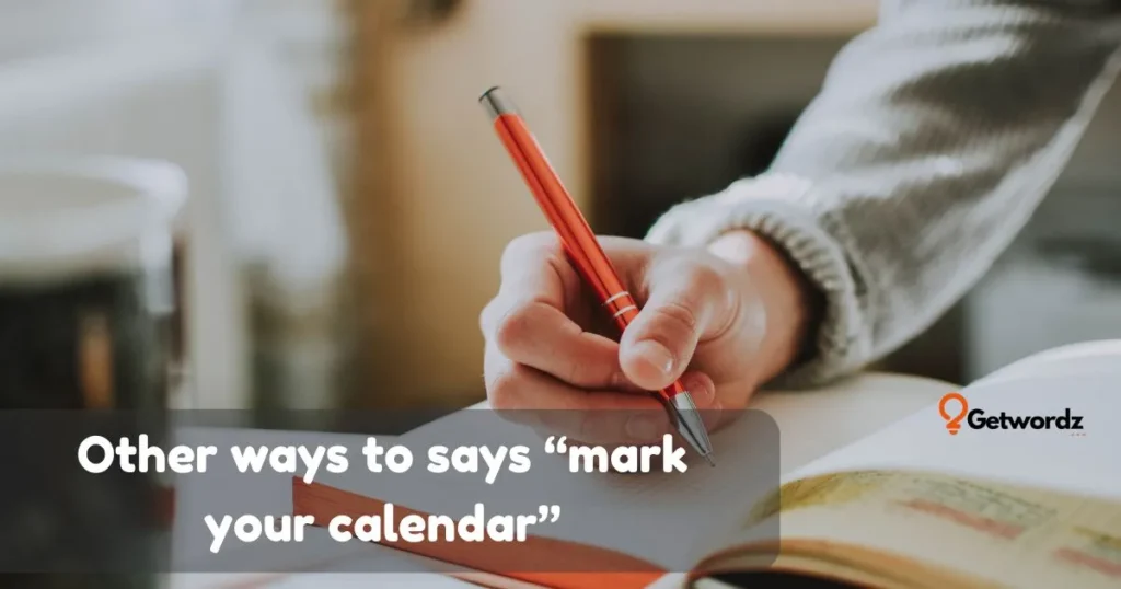 mark your calendar