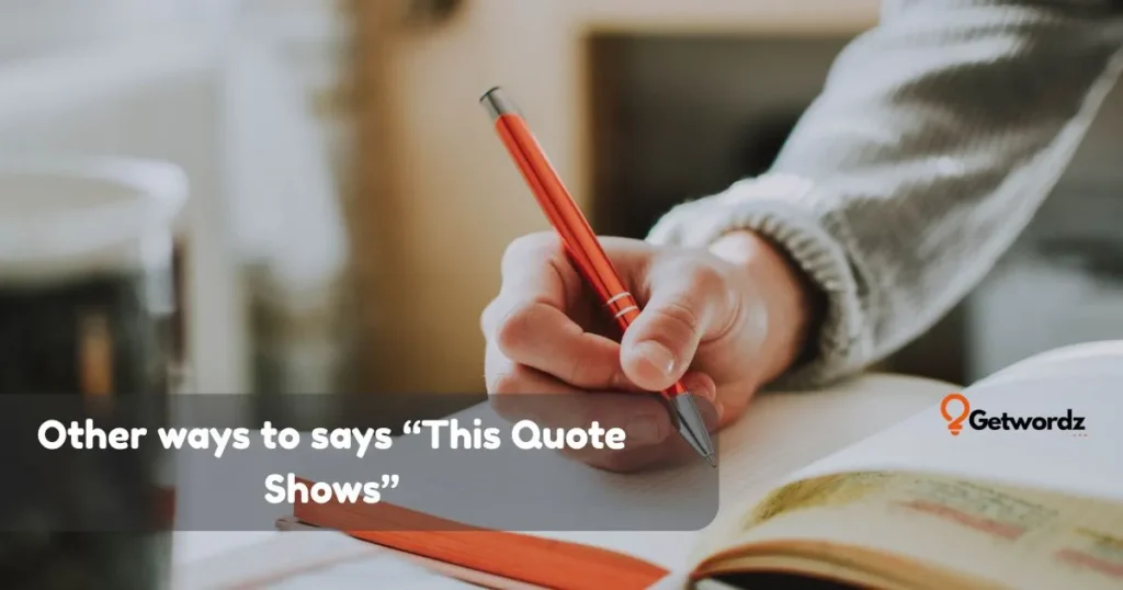 This Quote Shows