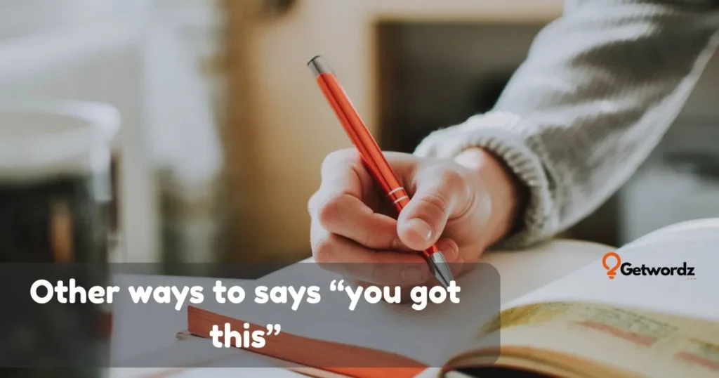 you got this