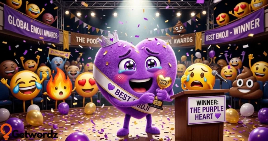 The Purple Heart Emoji