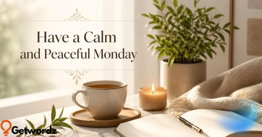 Have A Calm And Peaceful Monday