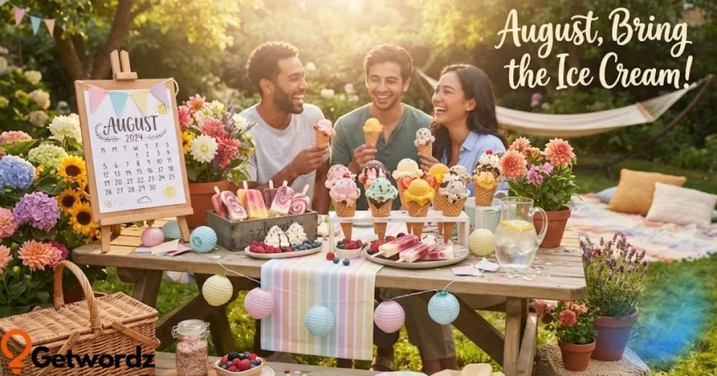 August Bring The Ice Cream