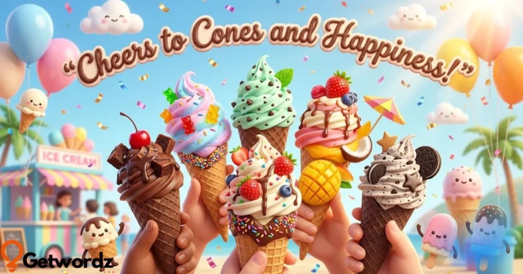 Cheers To Cones And Happiness