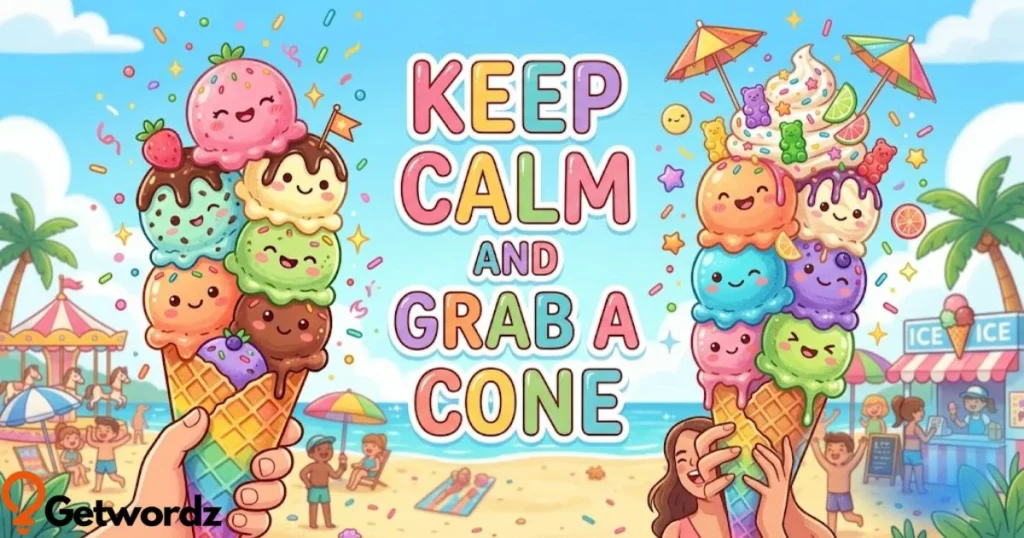 Keep Calm And Grab A Cone