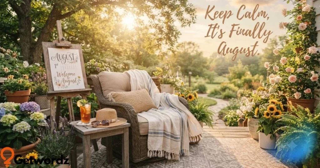Keep Calm Its Finally August